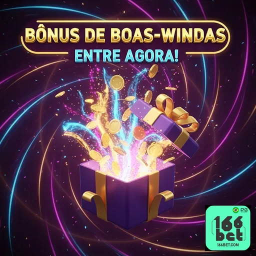 Imagem promocional do bônus no 166bet, destaque para a oferta especial do site de apostas.