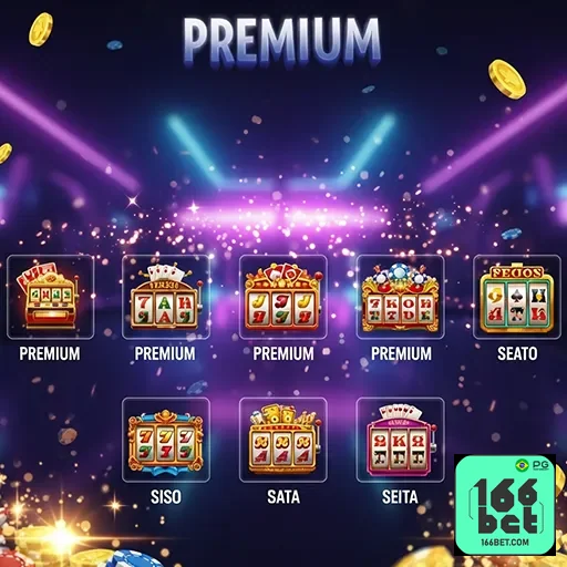 Imagem de jogos de cassino no site 166bet, destacando a diversidade de opções de entretenimento online.