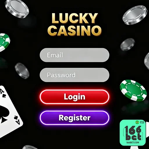 Tela de login de cassino com destaque em bônus e promoções